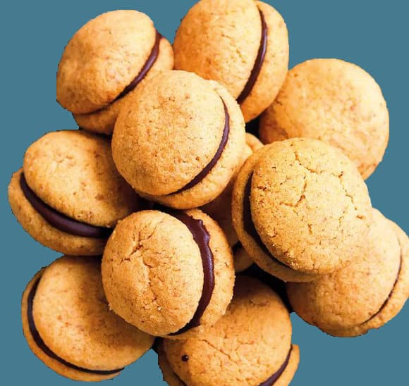 Baci di Dama mit Mandeln – Bild 2