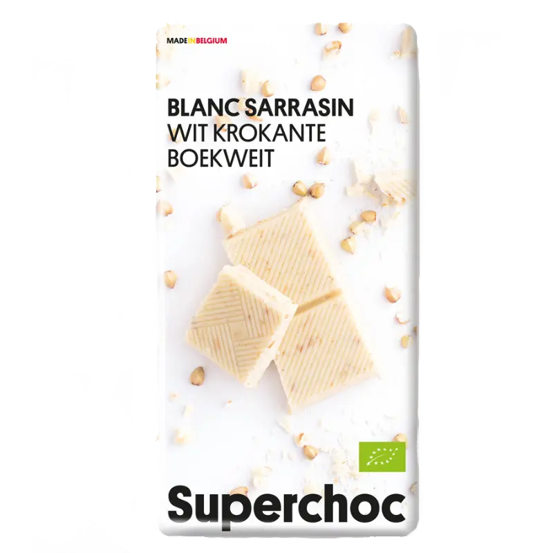 Weiße Schokolade mit Buchweizen