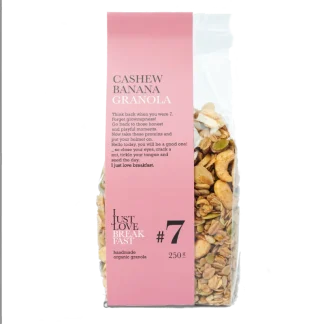 Bio Cashew Bananen Granola Verpackung